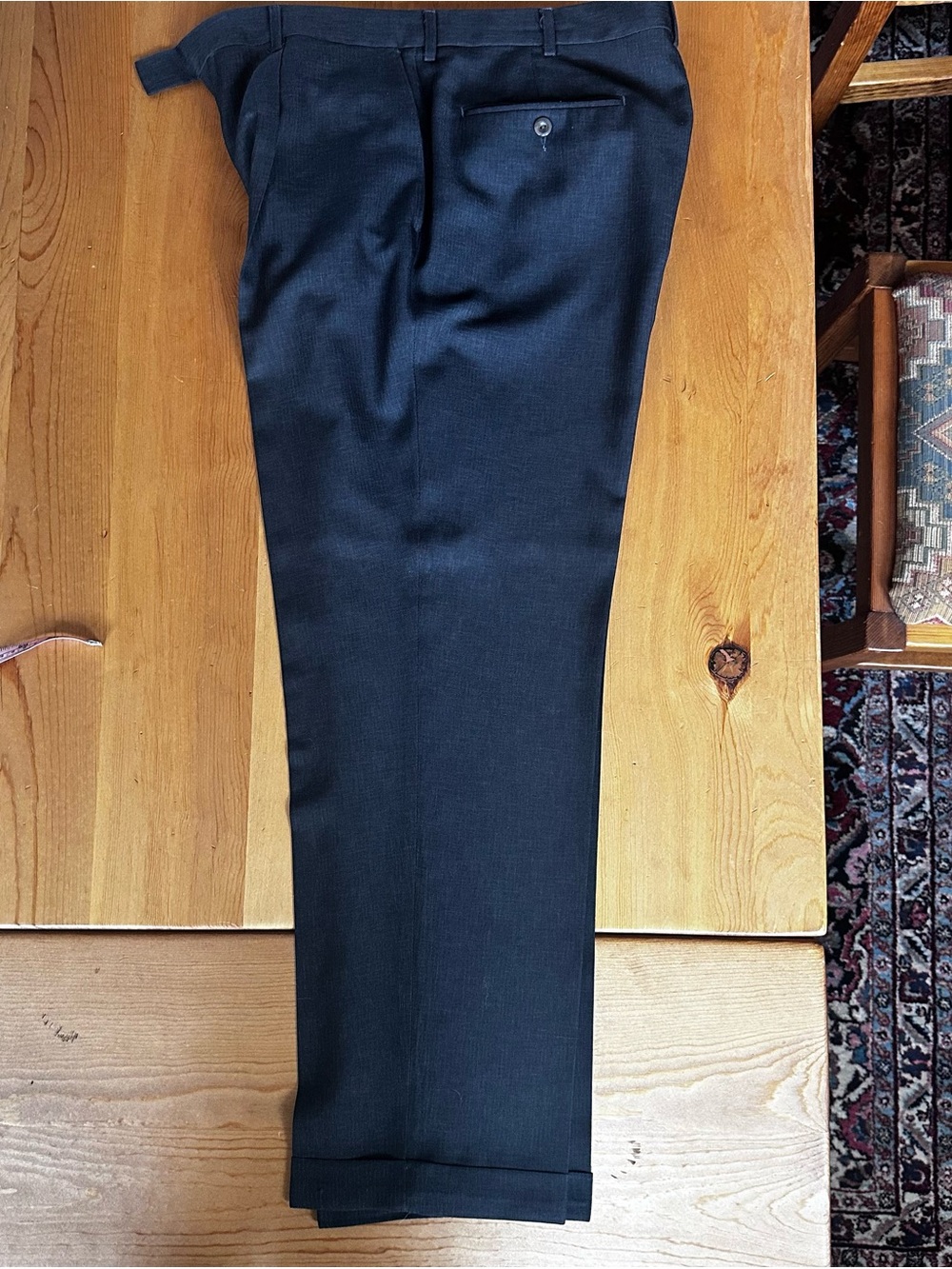 Roundtree & Yorke Charcoal Pleated Front Slacks/Pants - 33x30